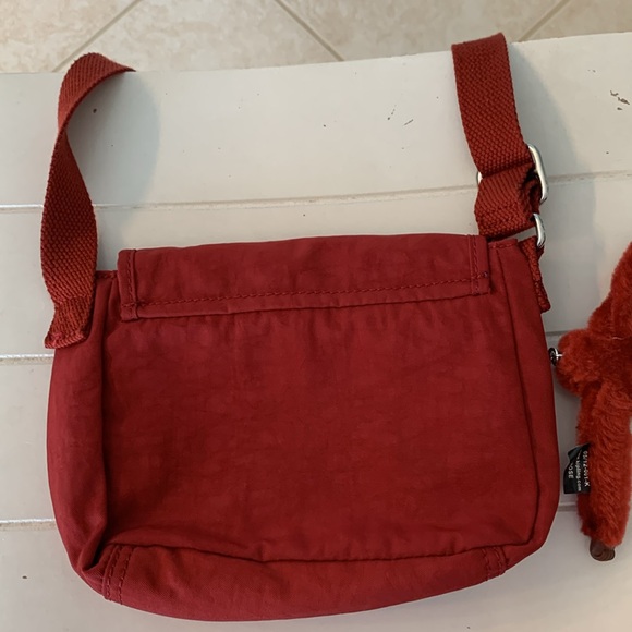 Kipling Crossbody/Shoulder bag in Deep Red Nylon. - Picture 8 of 8
